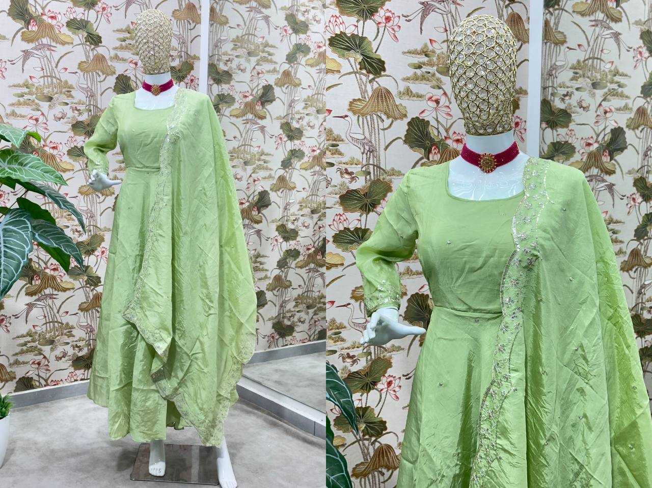 Ynf Silk KESH533 5101 Gowns Wholesale Fancy Gowns Embroidery Gowns Long Gowns Sequin Gowns Manufacturer