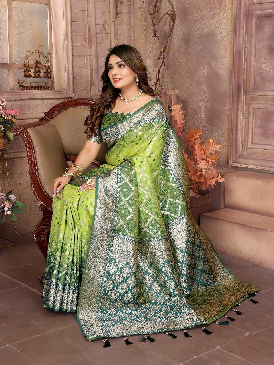 Ynf Silk RIN144 Kundan Silk Sarees Wedding Collections Festive Collections Wholesale Traditional Silk Sarees Designer Silk Sarees Silk Sarees For Weddings Manufacturer