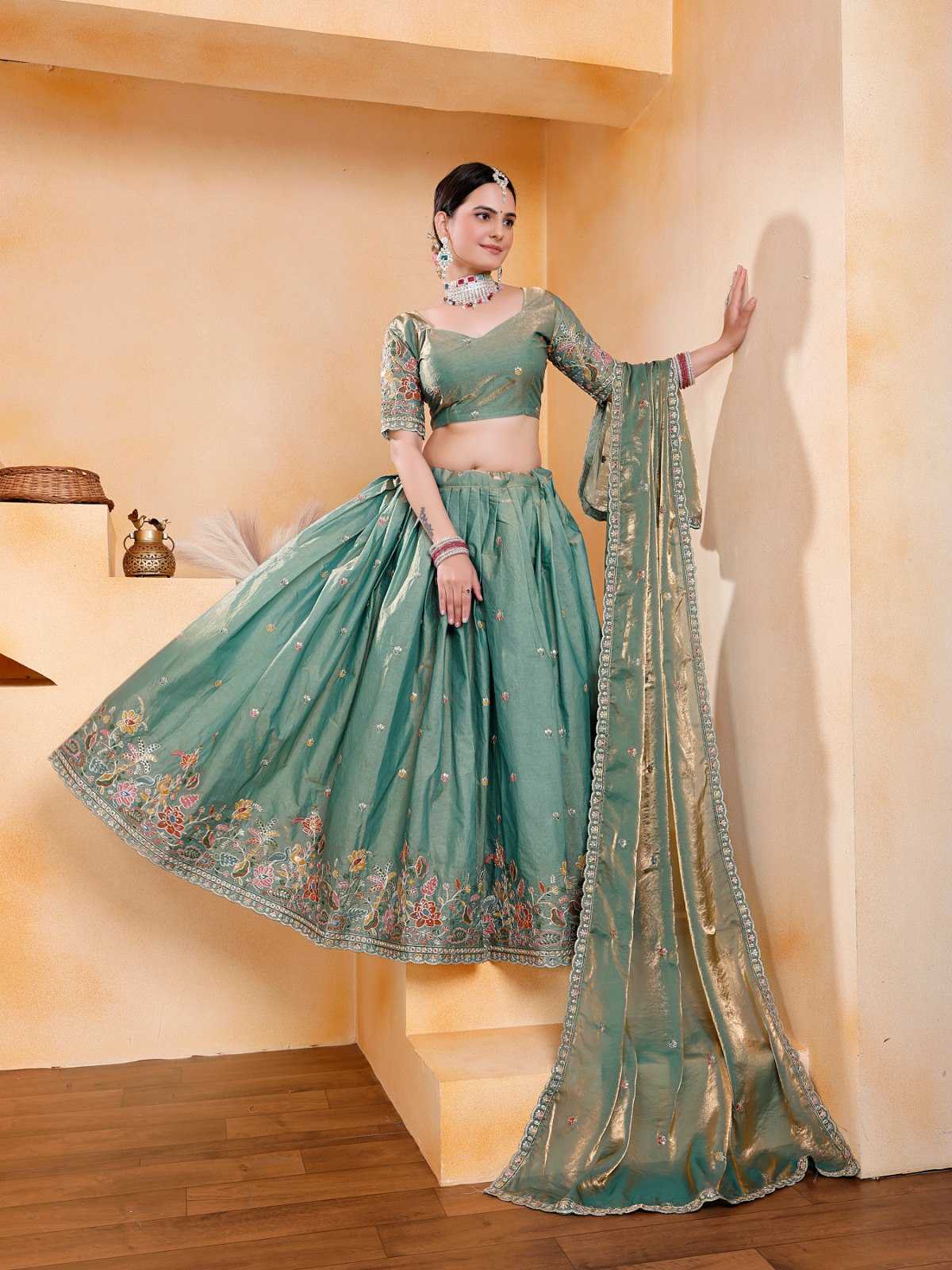 Ynf Silk RIN188 Shirva Lehengas Wholesale Fancy Lehenga Embroidered Lehenga Lehenga With Cancan Manufacturer