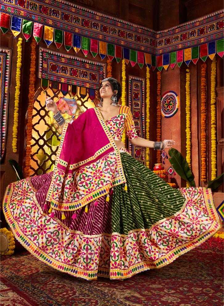 Ynf Cotton RIN202 11071-11072 Lehengas Festive Collections Wholesale Silk Lehenga Embroidered Lehenga Navratri Chaniya Choli Manufacturer