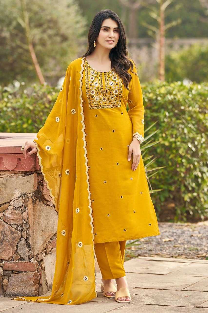 Ynf Slub Reyon KESH510 MORNI Suits & Dresses Wholesale Ladies Suits Embroidery Suits Palazzo Suit Manufacturer
