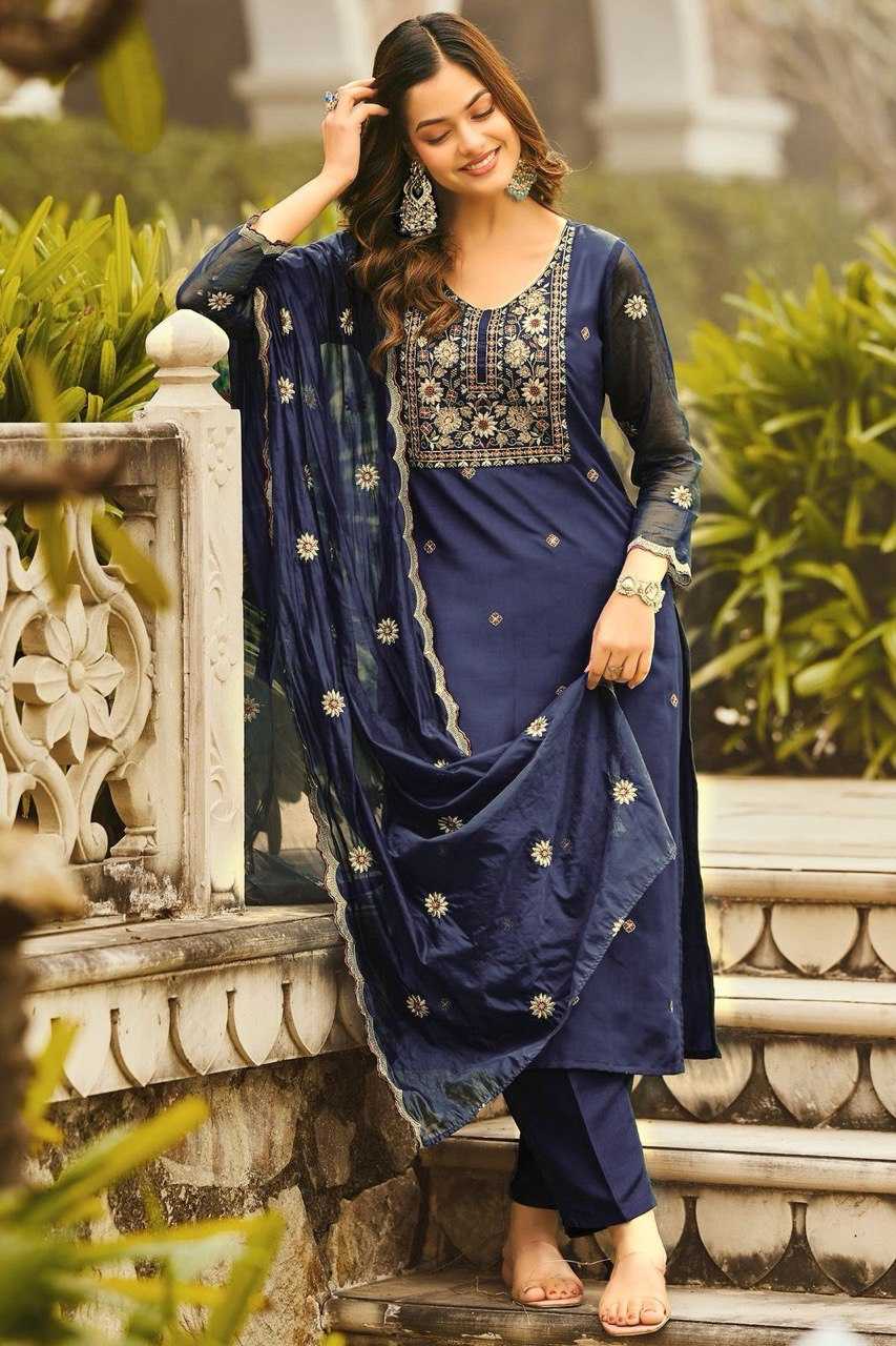 Ynf Slub Reyon KESH510 MORNI Suits & Dresses Wholesale Ladies Suits Embroidery Suits Palazzo Suit Manufacturer