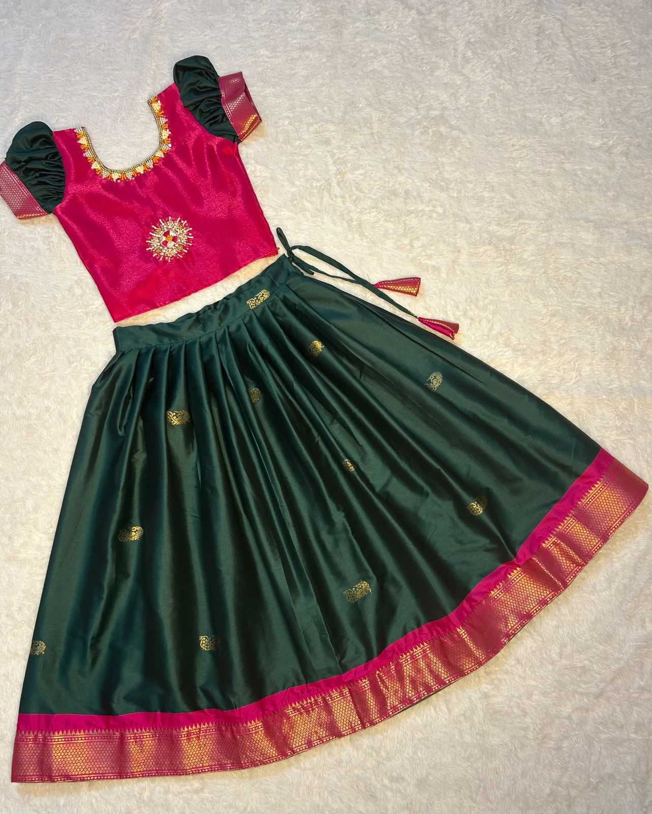 Ynf Soft Cotton KESH493 Zardosi Kids Wear Wholesale Kids Lehenga Kids Lehenga Choli Baby Girl Lehenga Manufacturer