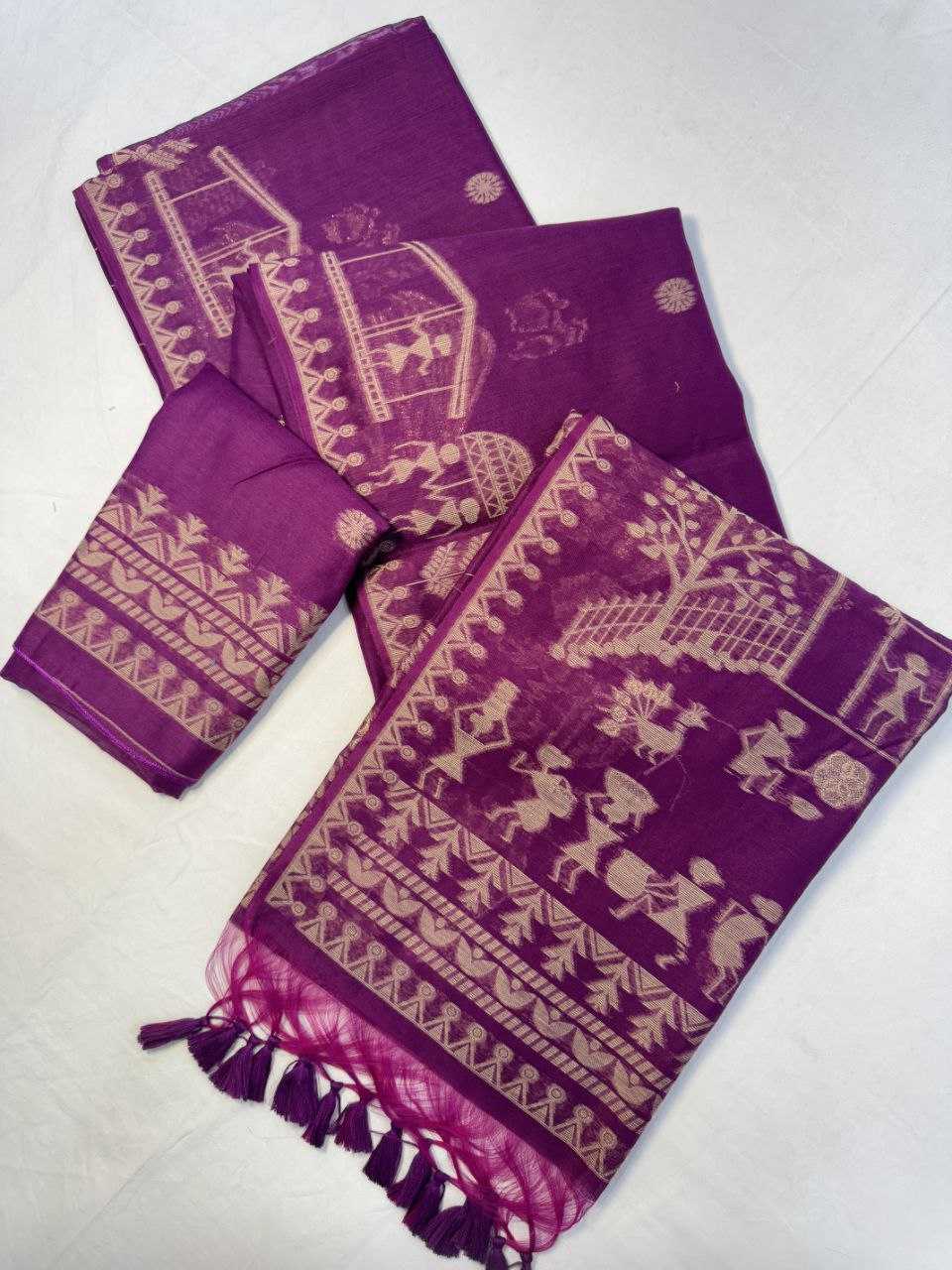 Ynf Soft Cotton KESH505 Devra Cotton 4 Sarees Wholesale Butta Sarees Cotton Sarees Sarees With Blouse Manufacturer