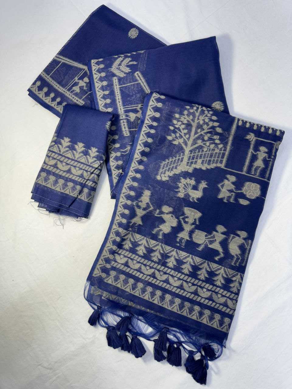 Ynf Soft Cotton KESH505 Devra Cotton 4 Sarees Wholesale Butta Sarees Cotton Sarees Sarees With Blouse Manufacturer