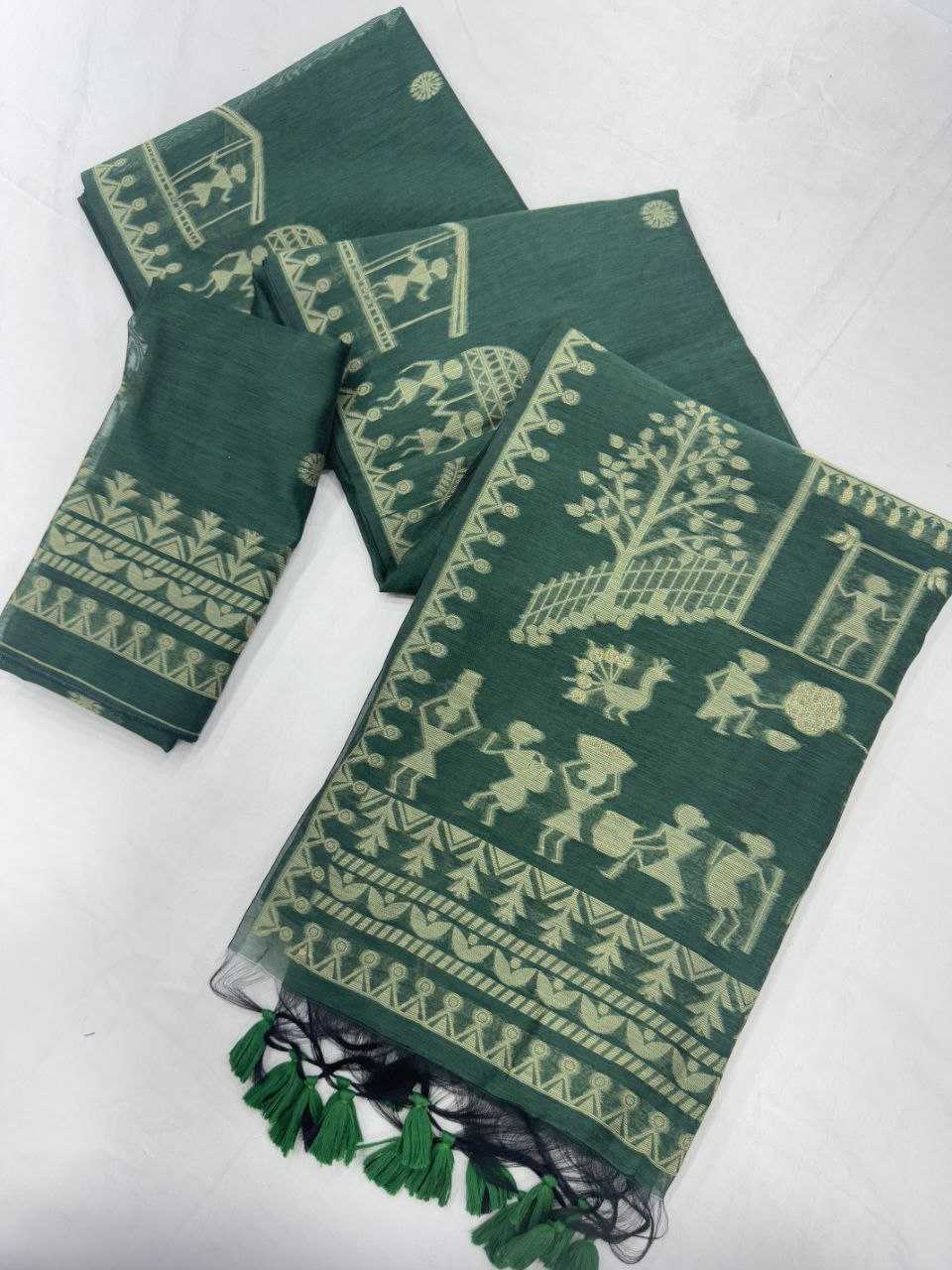 Ynf Soft Cotton KESH505 Devra Cotton 4 Sarees Wholesale Butta Sarees Cotton Sarees Sarees With Blouse Manufacturer
