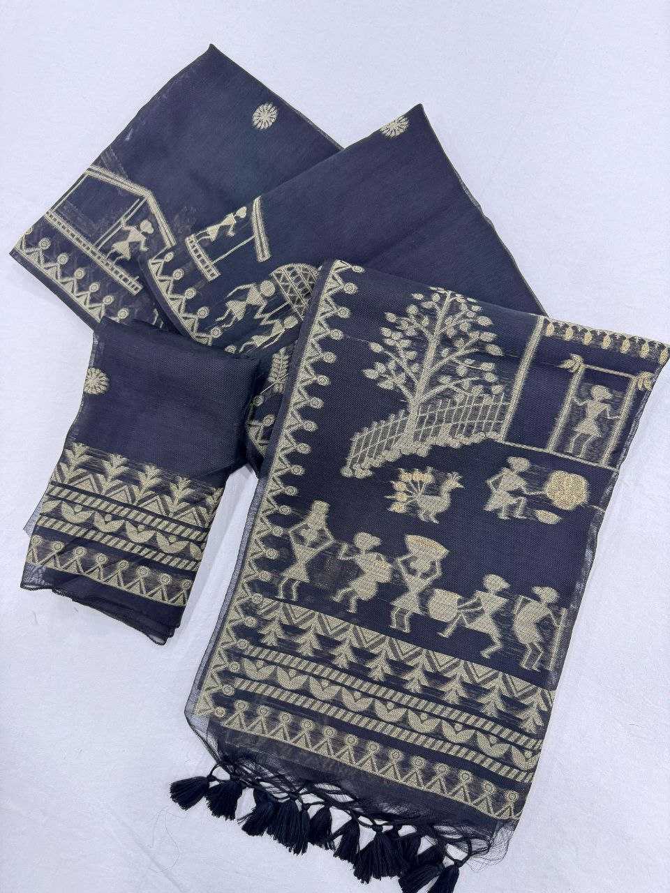 Ynf Soft Cotton KESH505 Devra Cotton 4 Sarees Wholesale Butta Sarees Cotton Sarees Sarees With Blouse Manufacturer