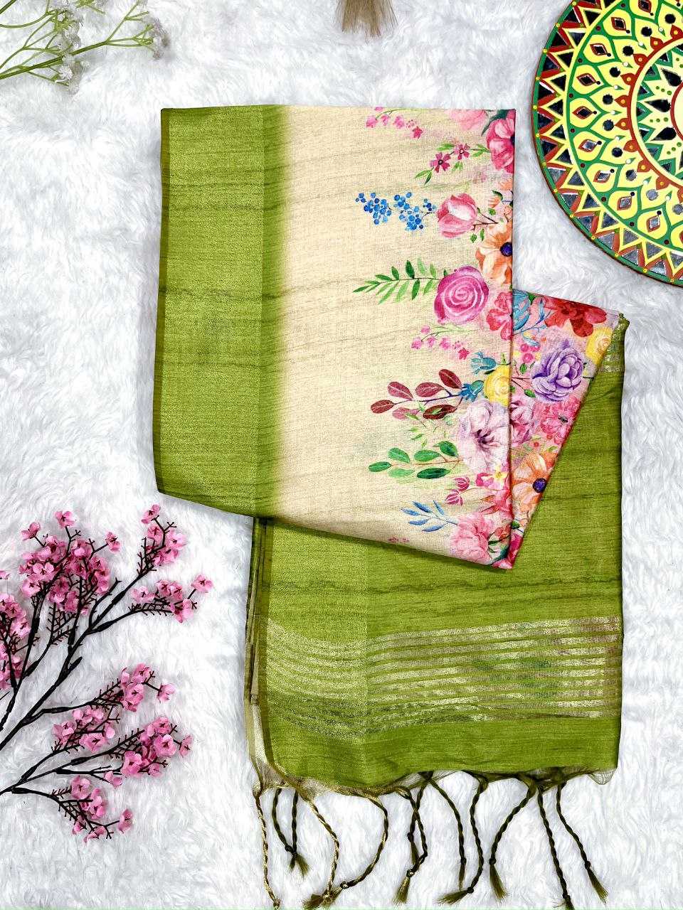 Ynf Soft Cotton KESH505 FLORAL PRINTED SOFT COTTON Sarees Wholesale Printed Sarees Floral Sarees Manufacturer