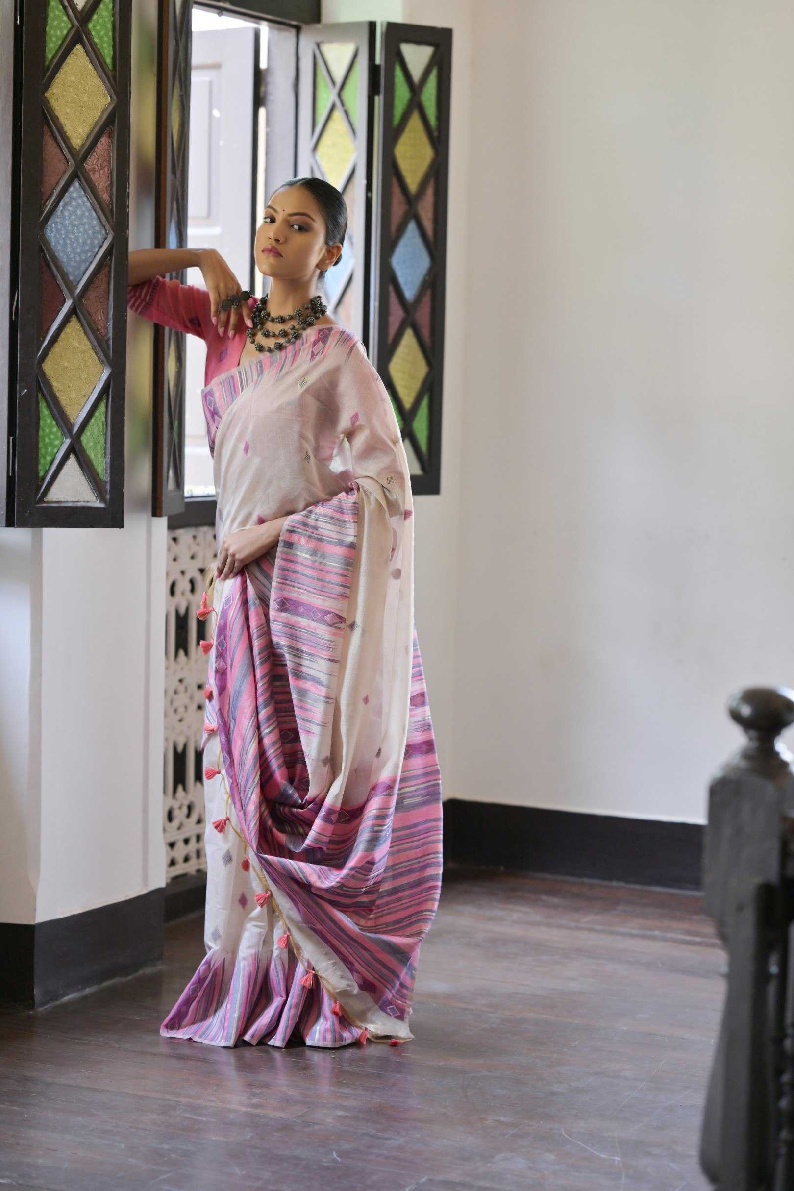 Ynf Soft Cotton KESH505 MUGA COTTON 209 Sarees Wedding Collections Festive Collections Wholesale Ikkat Saree Cotton Sarees Sarees With Blouse Manufacturer