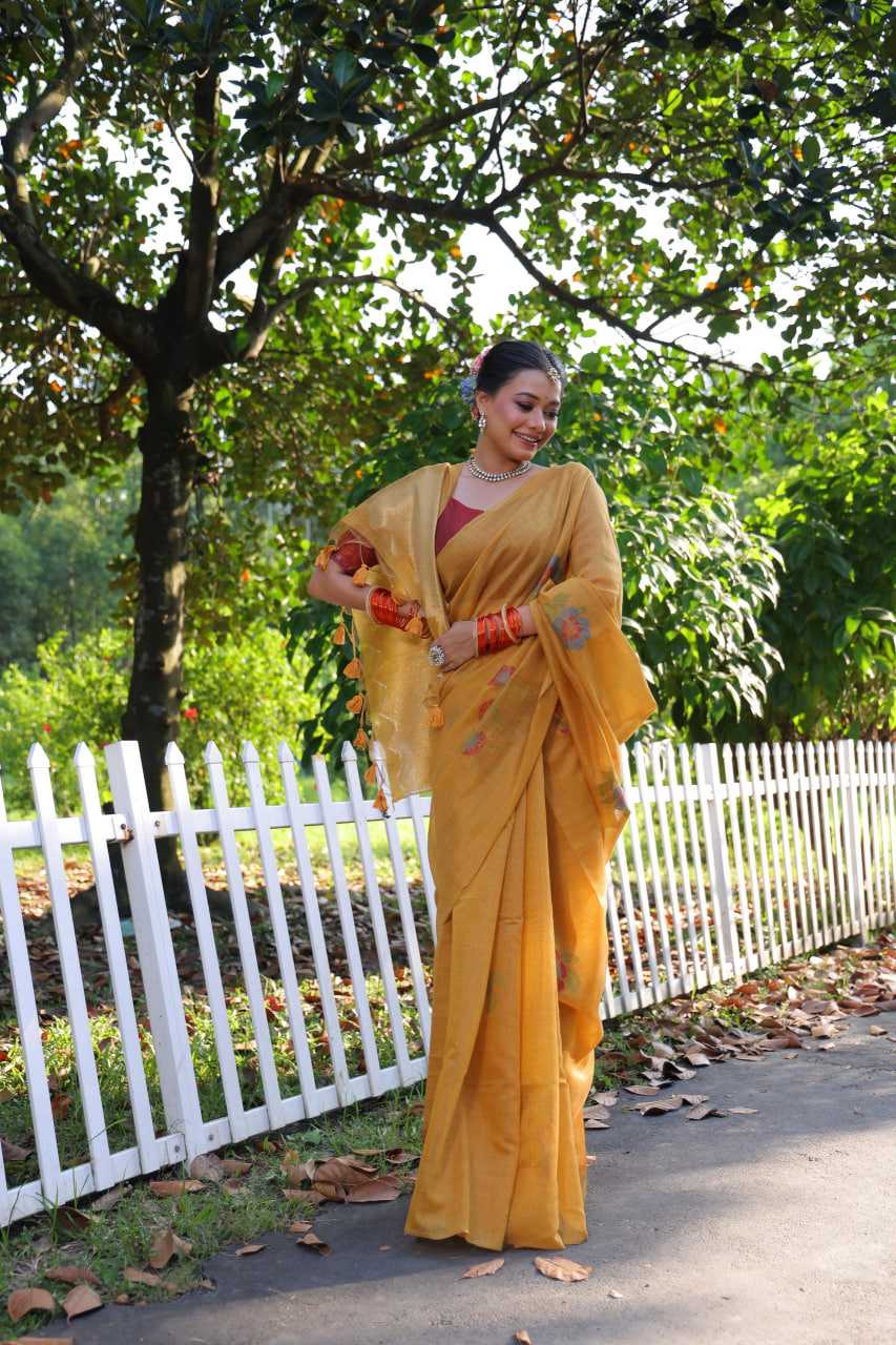 Ynf Soft Cotton KESH505 Muga Cotton 225 Sarees Wedding Collections Festive Collections Wholesale Cotton Sarees Zari Sarees Sarees With Blouse Manufacturer
