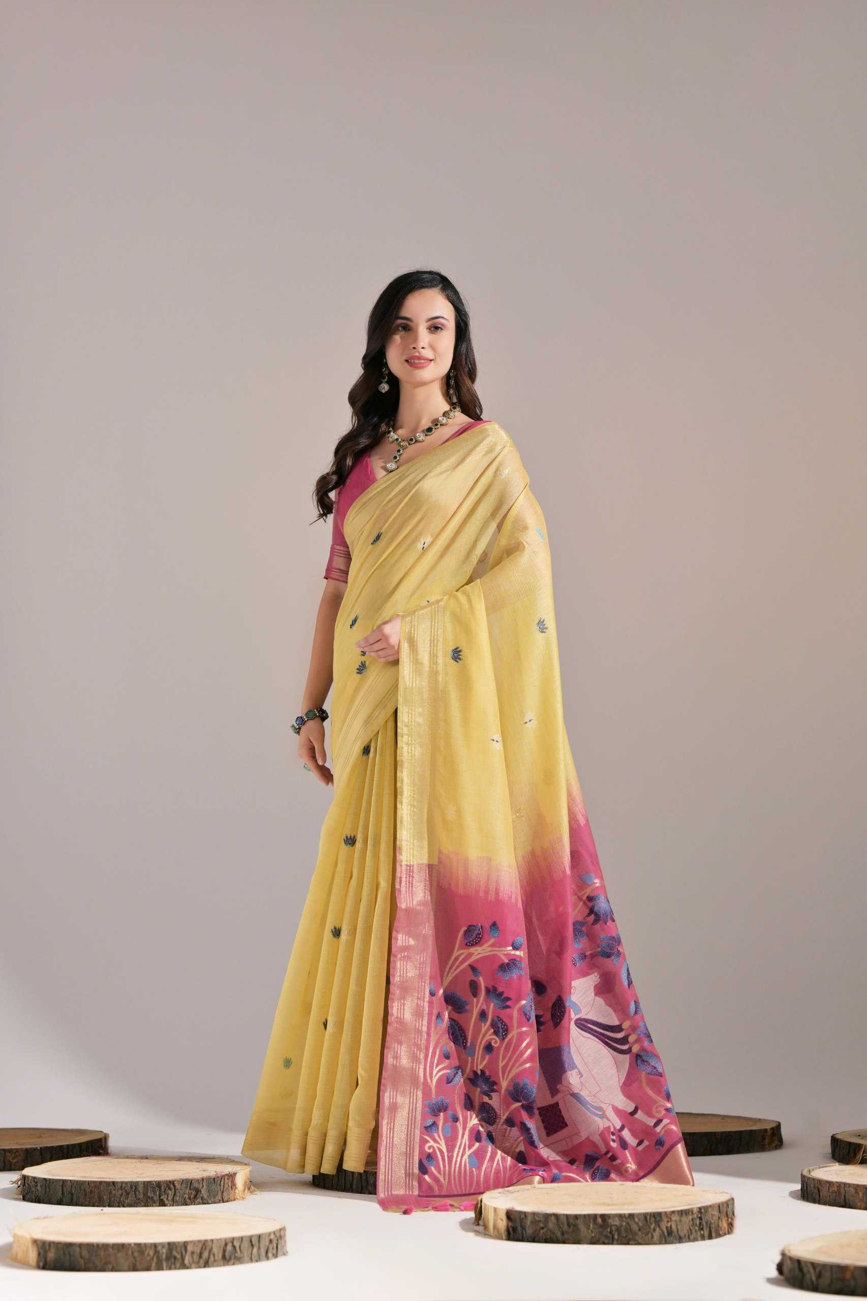 Ynf Soft Cotton KESH505 MUGA COTTON 407 Sarees Wedding Collections Festive Collections Wholesale Traditional Sarees Cotton Sarees Zari Sarees Manufacturer