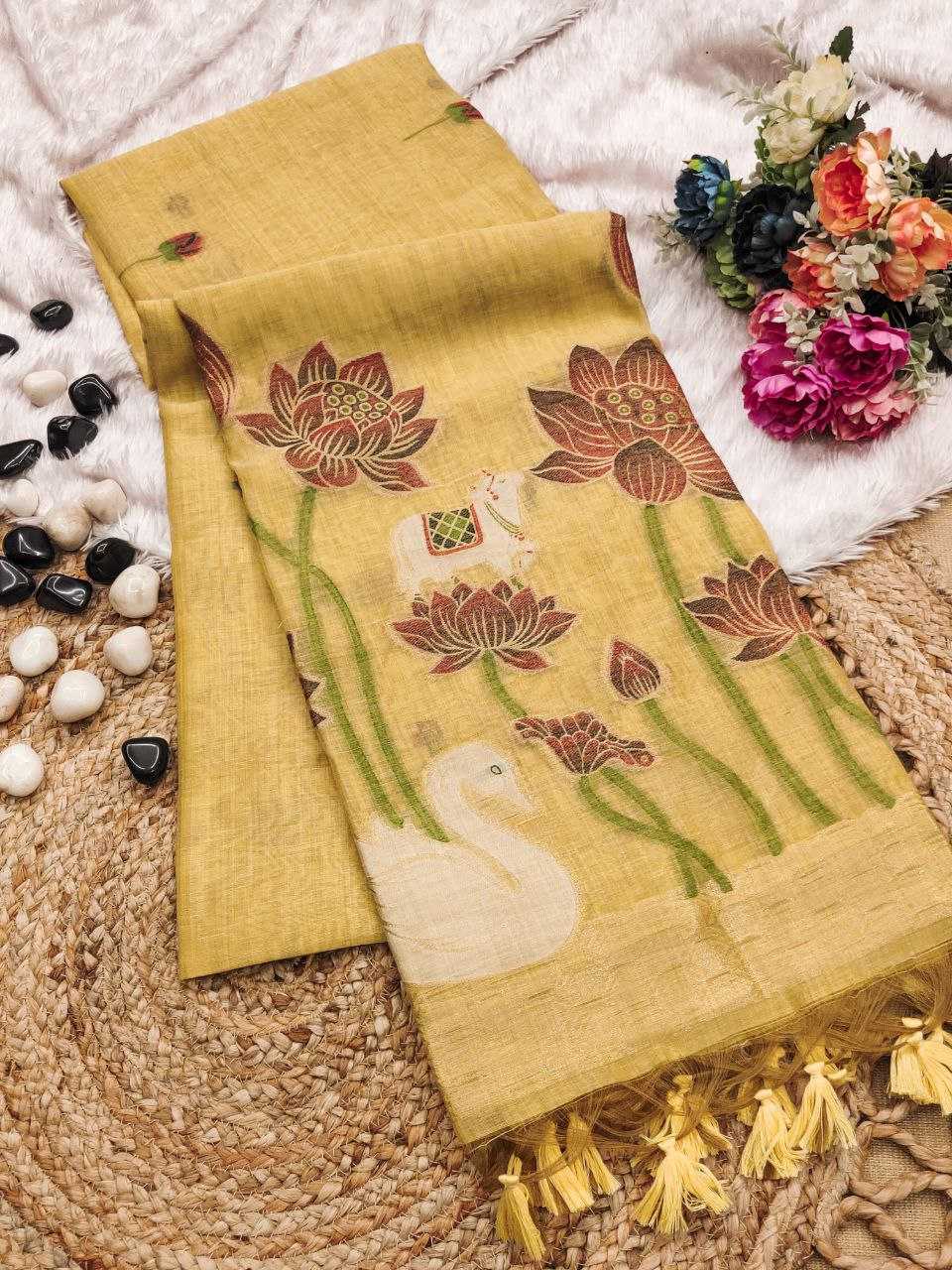 Ynf Soft Cotton KESH505 MUGA COTTON 502 Sarees Wedding Collections Festive Collections Wholesale Zari Border Sarees Cotton Sarees Sarees With Blouse Manufacturer