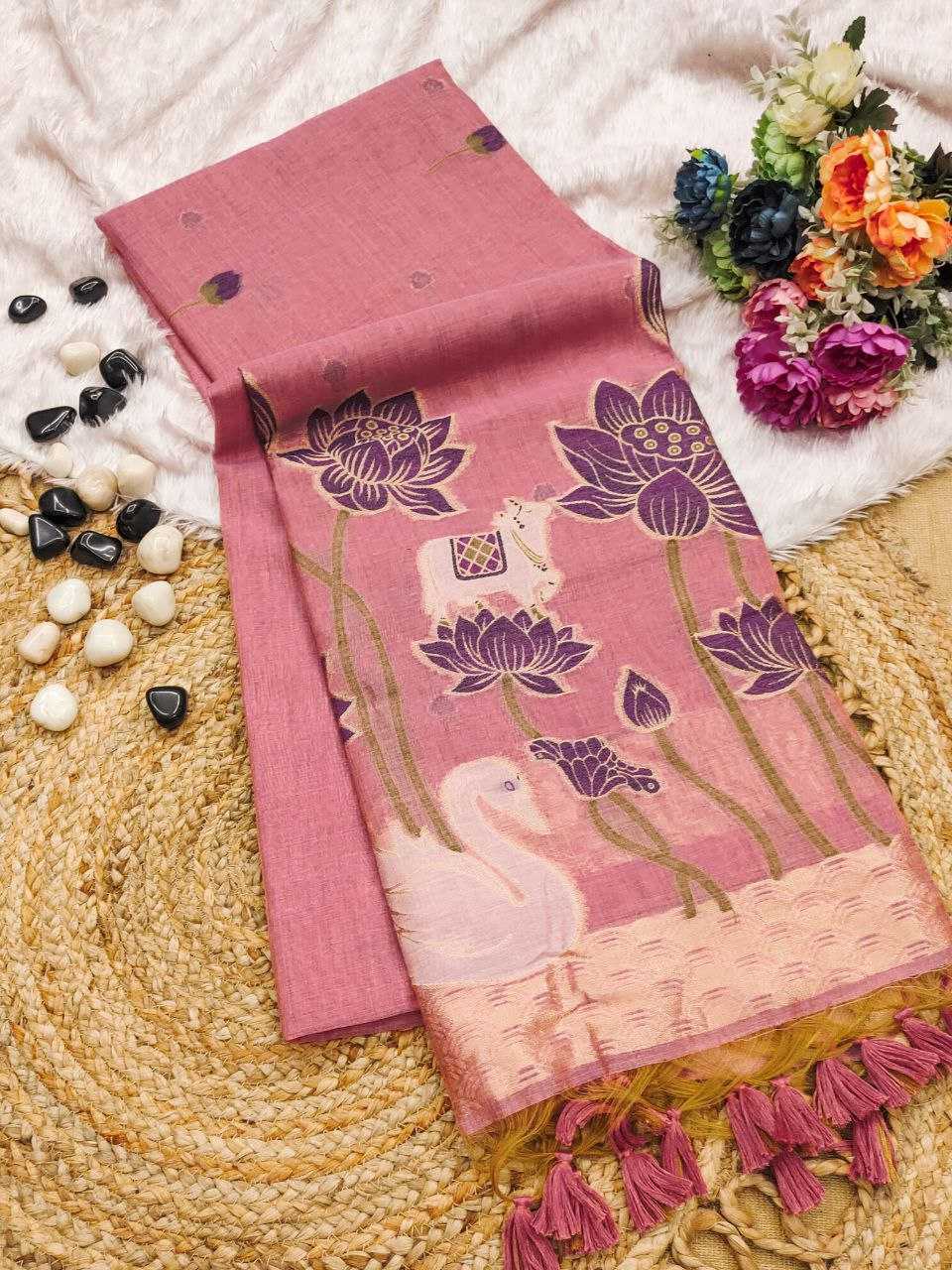 Ynf Soft Cotton KESH505 MUGA COTTON 502 Sarees Wedding Collections Festive Collections Wholesale Zari Border Sarees Cotton Sarees Sarees With Blouse Manufacturer