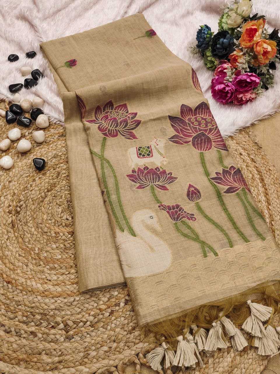 Ynf Soft Cotton KESH505 MUGA COTTON 502 Sarees Wedding Collections Festive Collections Wholesale Zari Border Sarees Cotton Sarees Sarees With Blouse Manufacturer