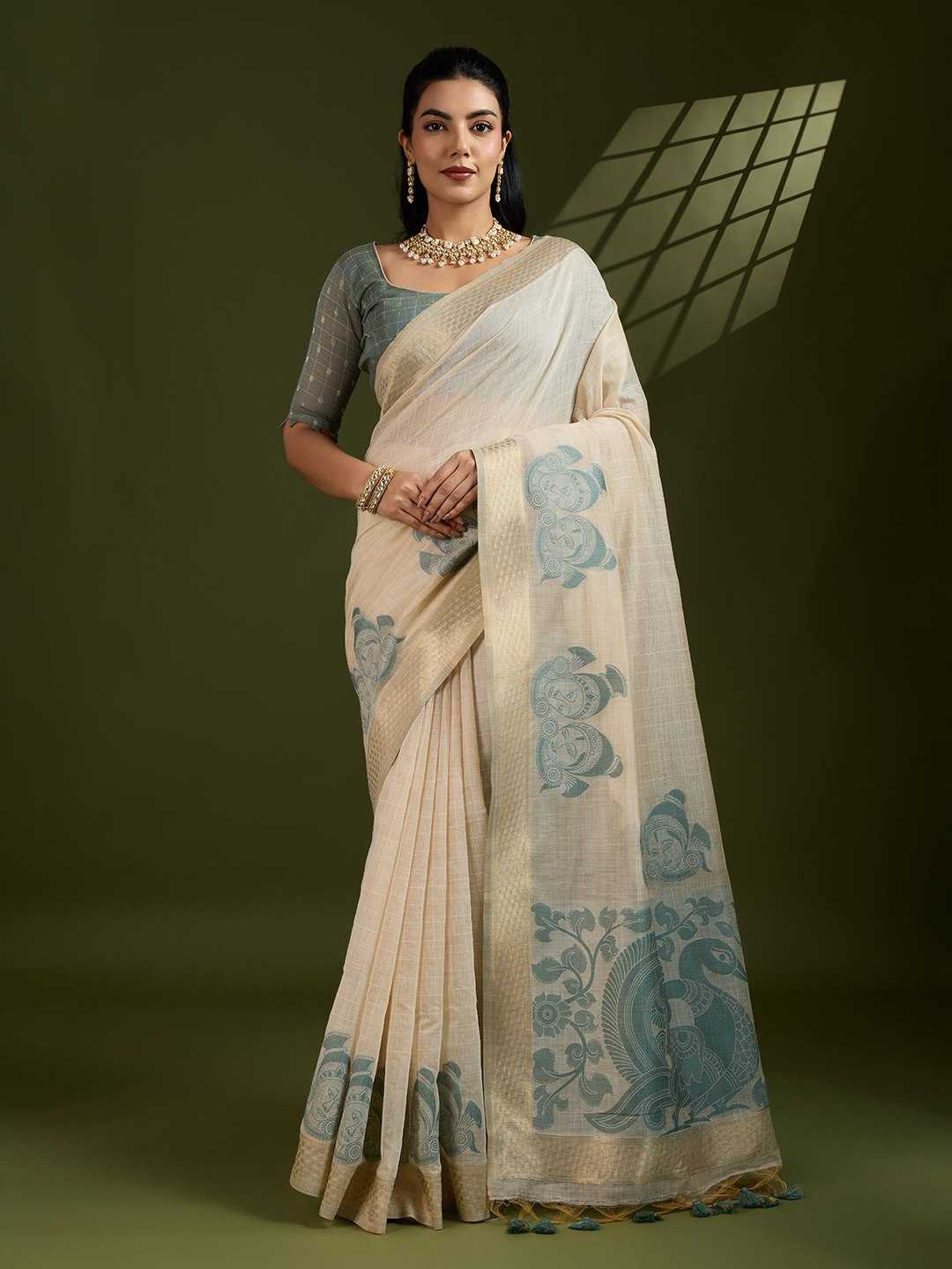 Ynf Soft Cotton KESH505 MUGA COTTON CHECKS 1 Sarees Wedding Collections Festive Collections Wholesale Kalamkari Sarees Traditional Sarees Cotton Sarees Manufacturer
