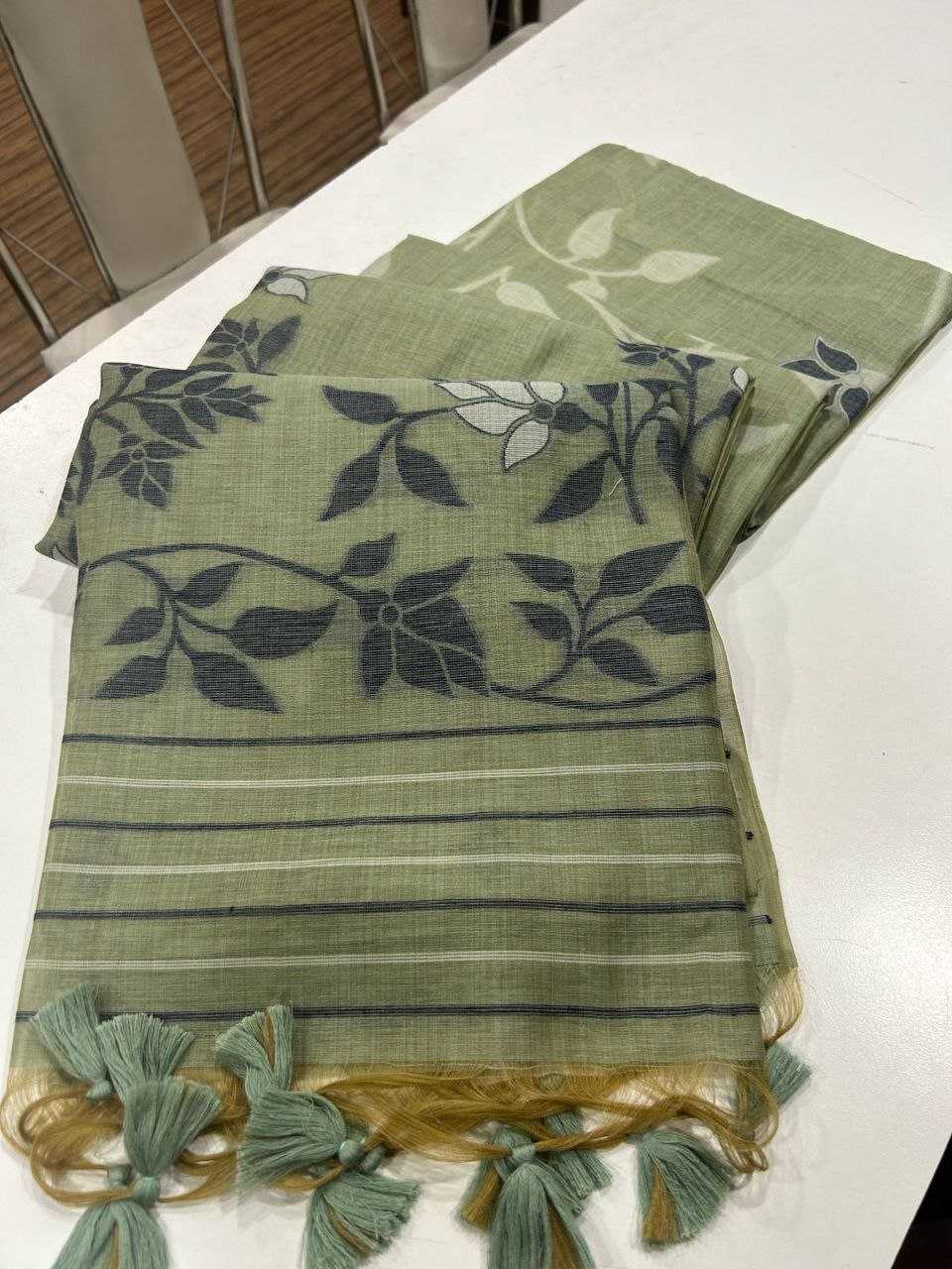 Ynf Soft Cotton KESH505 MUGA COTTON JAMDANI 10 Sarees Wedding Collections Festive Collections Wholesale Cotton Sarees Zari Sarees Sarees With Blouse Manufacturer