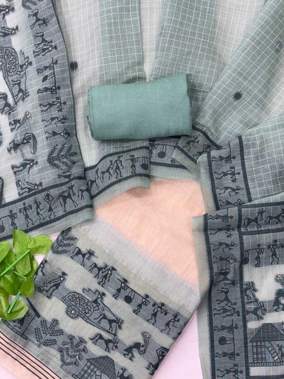 Ynf Soft Cotton KESH505 MUGA COTTON SUIT 430 Suits & Dresses Wedding Collections Festive Collections Wholesale Ladies Suits Unstitched Suits Cotton Dresses Manufacturer