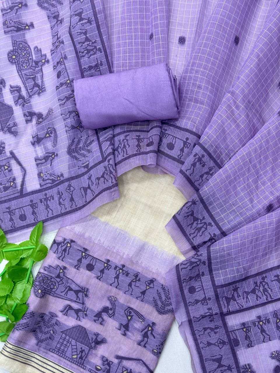 Ynf Soft Cotton KESH505 MUGA COTTON SUIT 430 Suits & Dresses Wedding Collections Festive Collections Wholesale Ladies Suits Unstitched Suits Cotton Dresses Manufacturer