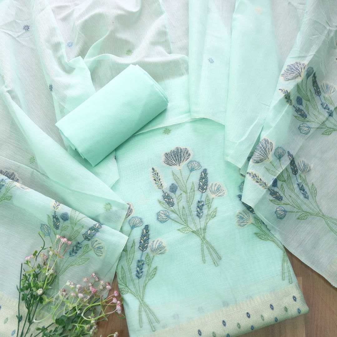 Ynf Soft Cotton KESH505 MUGA COTTON SUIT 501 Suits & Dresses Wedding Collections Festive Collections Wholesale Unstitched Suits Cotton Suits Cotton Dresses Manufacturer