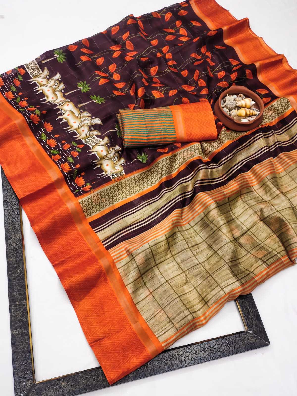 Ynf Soft Cotton RIN203 AMBAR Sarees Wholesale Designer Sarees Cotton Sarees Tussar Sarees Manufacturer