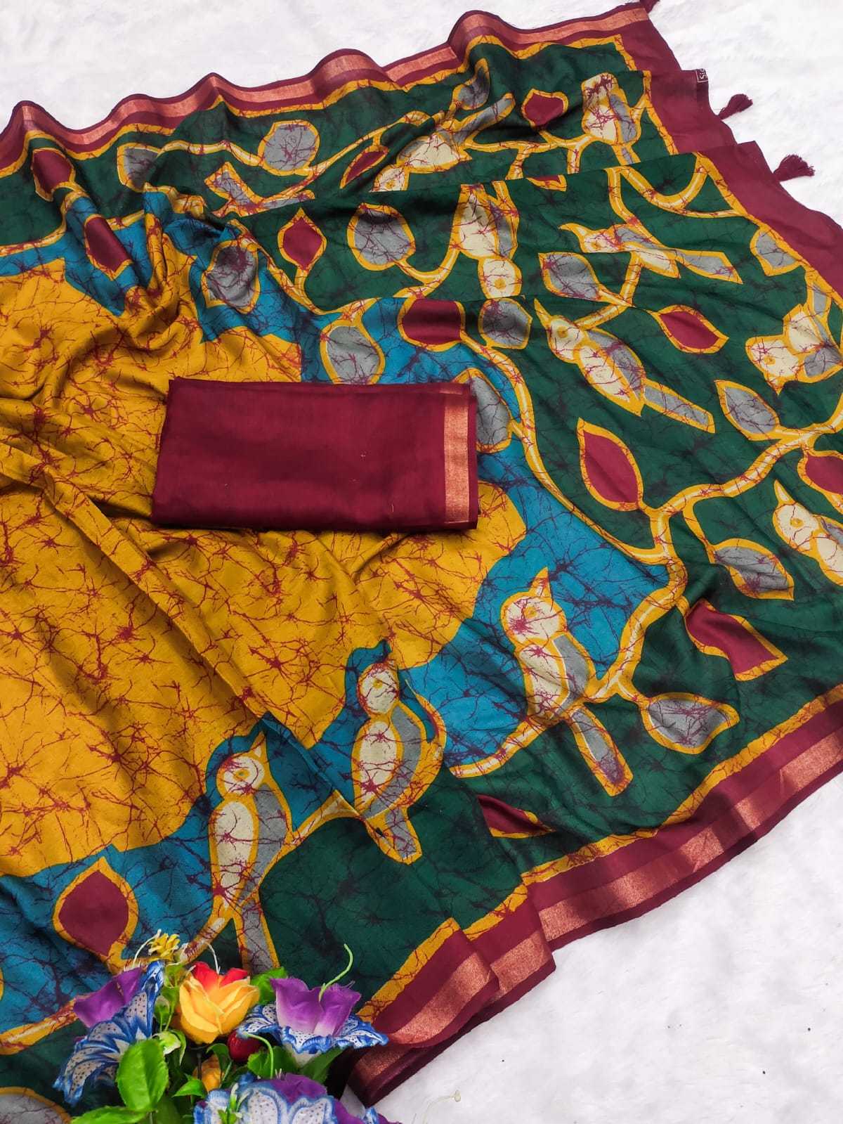 Ynf Soft Cotton RIN203 slightly Sarees Wholesale Designer Sarees Printed Sarees Cotton Sarees Manufacturer