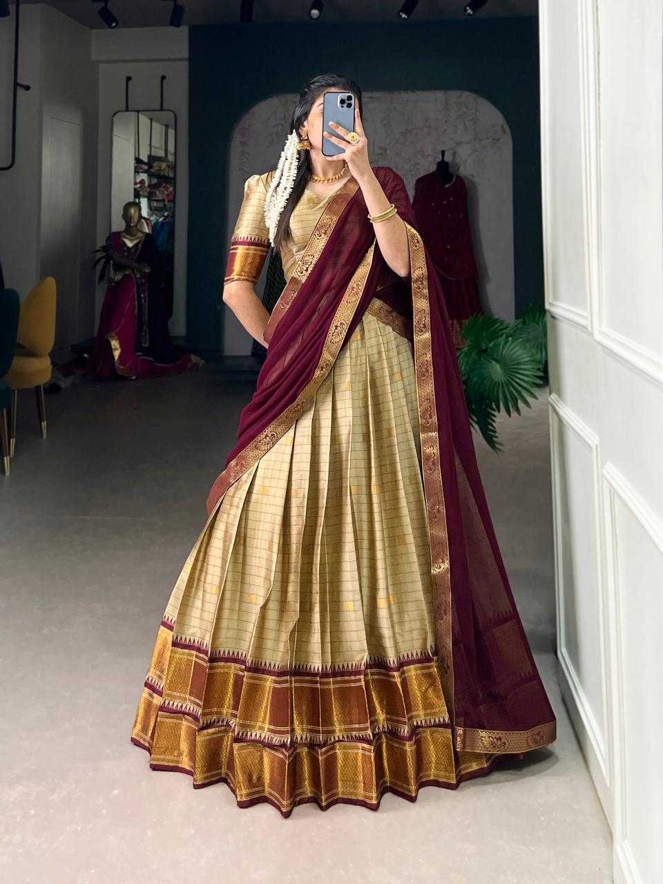 Ynf Soft Cotton Silk KESH134 2050 Lehengas Festive Collections Wholesale Designer Lehenga Silk Lehenga Onam Collections Manufacturer