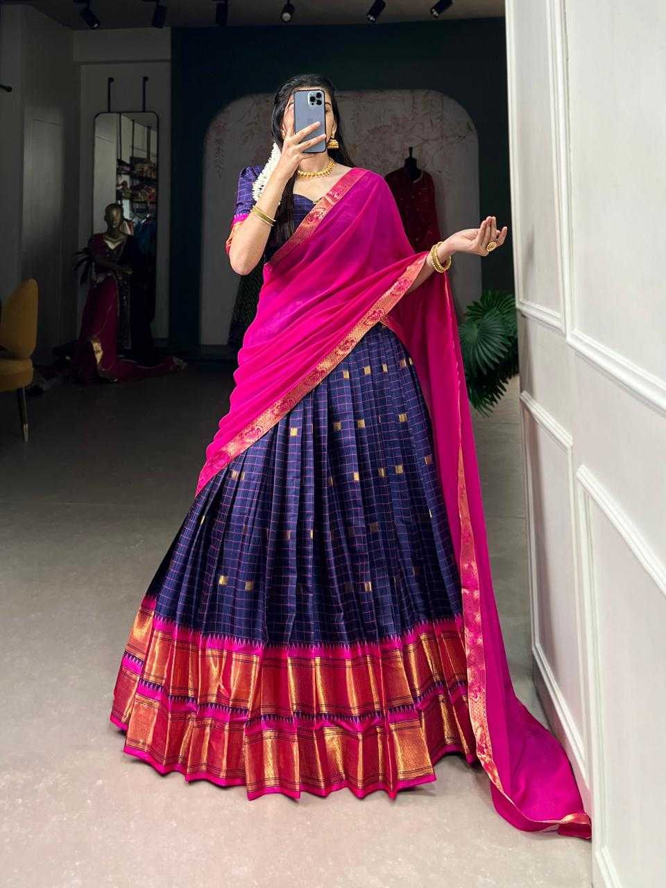 Ynf Soft Cotton Silk KESH134 2050 Lehengas Festive Collections Wholesale Designer Lehenga Silk Lehenga Onam Collections Manufacturer