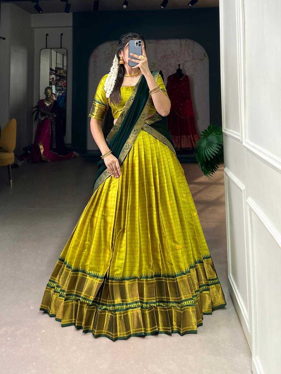 Ynf Soft Cotton Silk KESH134 2050 Lehengas Festive Collections Wholesale Designer Lehenga Silk Lehenga Onam Collections Manufacturer