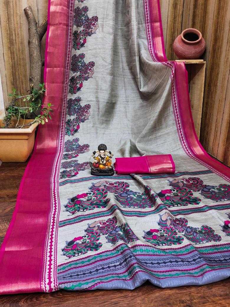 Ynf Soft Cotton Silk RIN183 BRISHTI Silk Sarees Wholesale Handloom Sarees Cotton Silk Sarees Kalamkari Silk Sarees Manufacturer