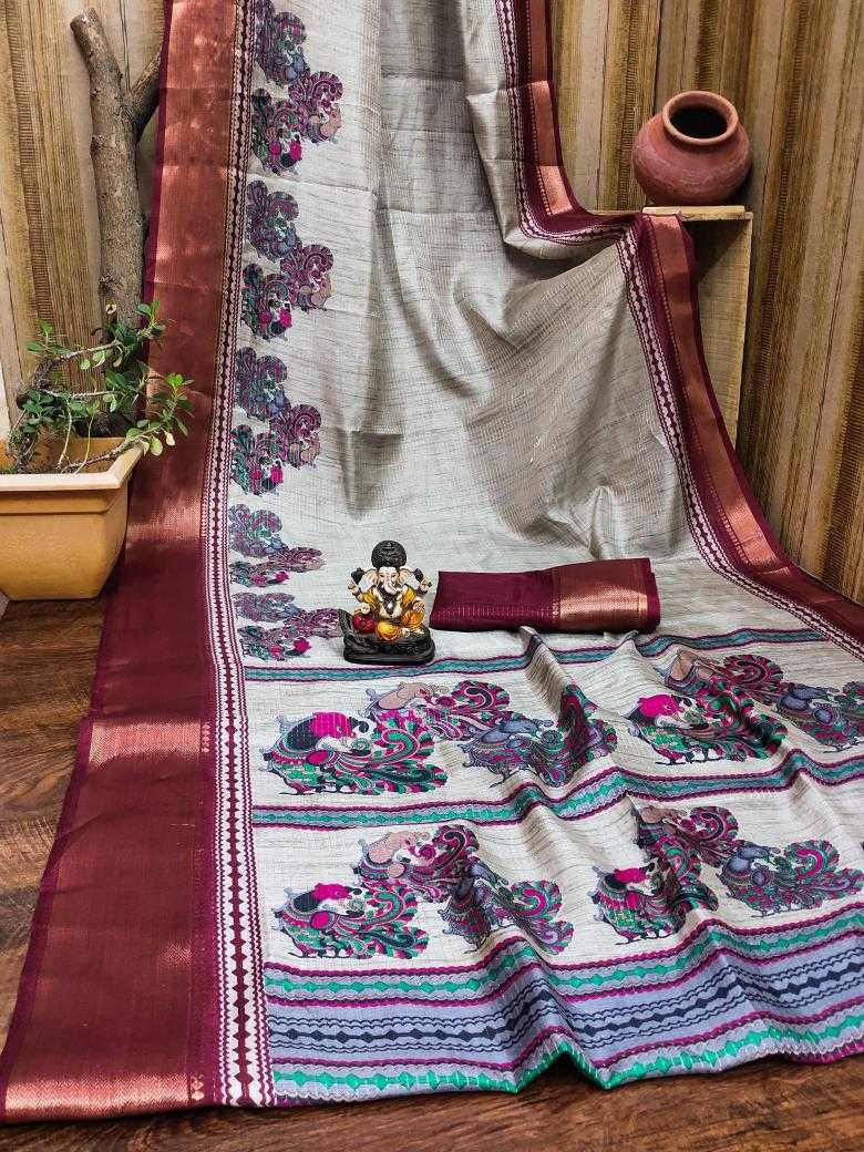 Ynf Soft Cotton Silk RIN183 BRISHTI Silk Sarees Wholesale Handloom Sarees Cotton Silk Sarees Kalamkari Silk Sarees Manufacturer