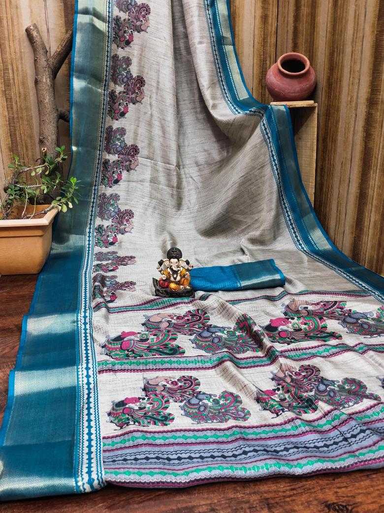 Ynf Soft Cotton Silk RIN183 BRISHTI Silk Sarees Wholesale Handloom Sarees Cotton Silk Sarees Kalamkari Silk Sarees Manufacturer