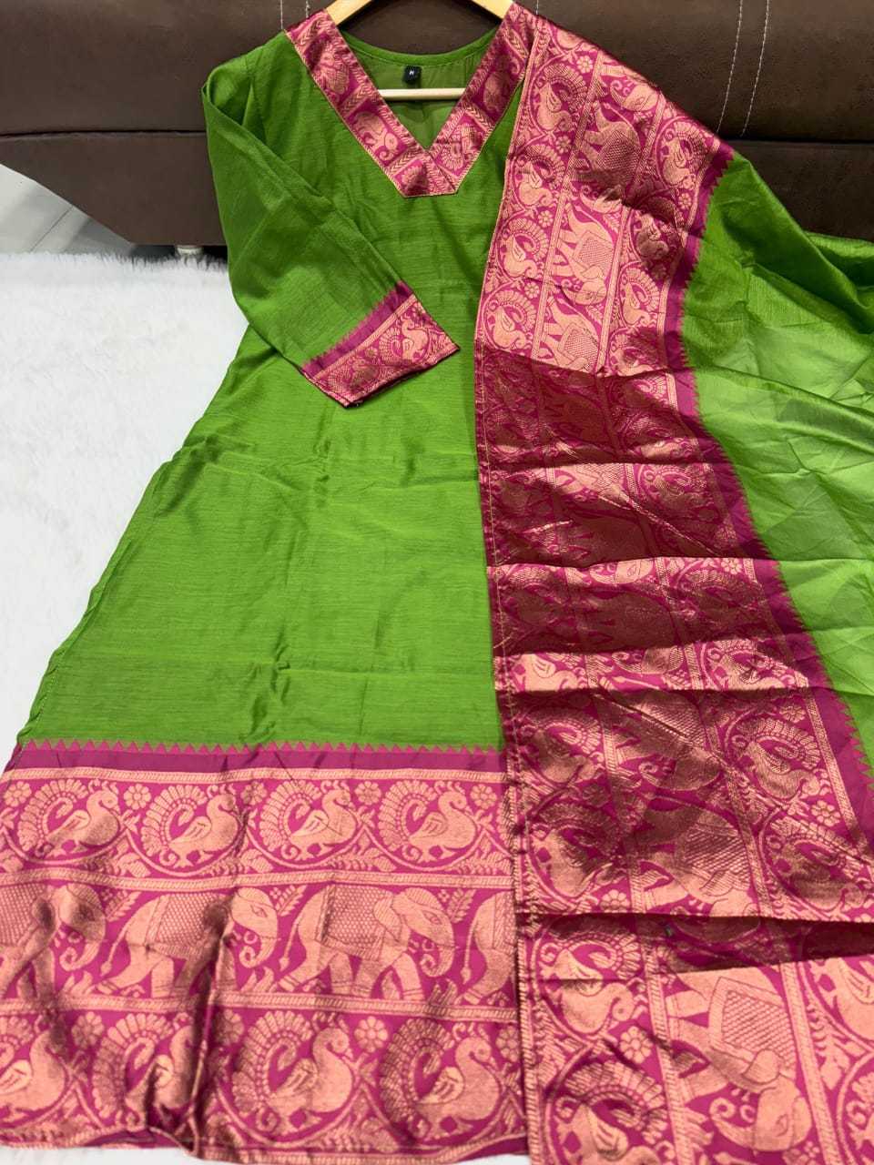 Ynf Soft Cotton Silk RIN222 SI-254 Suits & Dresses Wholesale Ladies Silk Suit Party wear suits Designer Suits Manufacturer