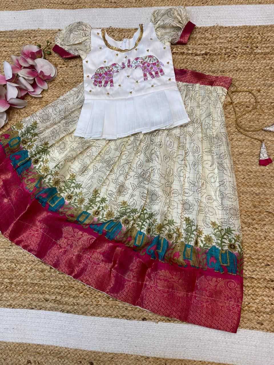 Ynf Soft Dola RIN235 Neil Kids Wear Wholesale Kids Lehenga Kids Lehenga Choli Baby Girl Lehenga Manufacturer