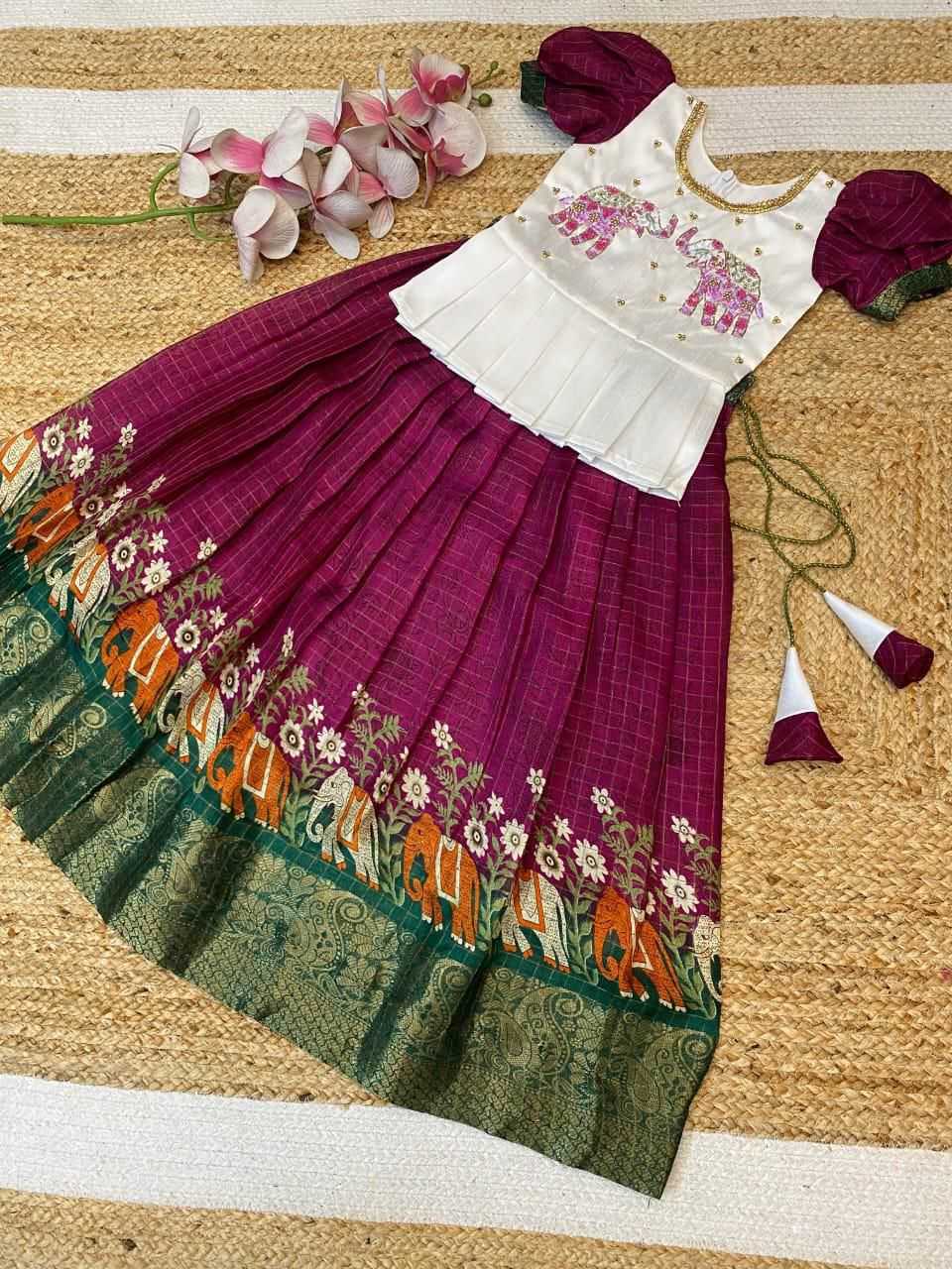 Ynf Soft Dola RIN235 Neil Kids Wear Wholesale Kids Lehenga Kids Lehenga Choli Baby Girl Lehenga Manufacturer
