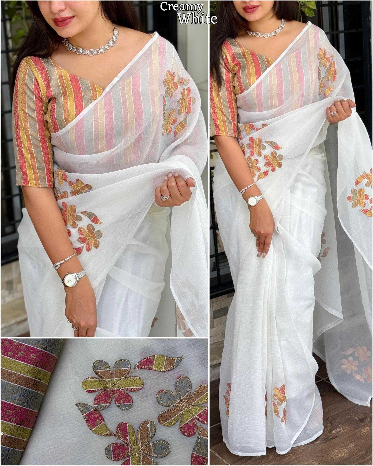 Ynf Soft Gold Crush KESH500 Super Mario Sarees Wholesale Designer Sarees Party Wear Sarees Jacquard Saree Manufacturer