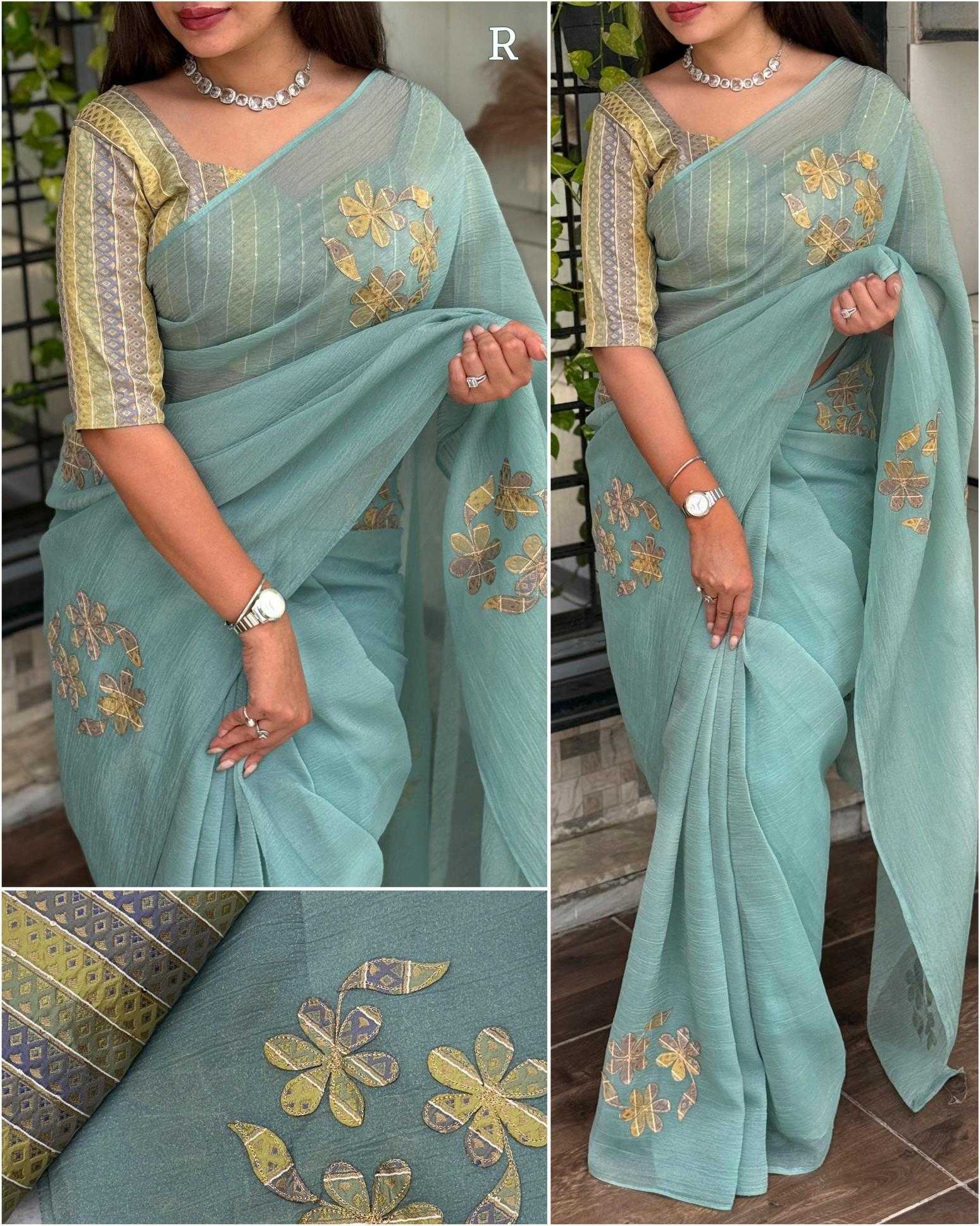 Ynf Soft Gold Crush KESH500 Super Mario Sarees Wholesale Designer Sarees Party Wear Sarees Jacquard Saree Manufacturer