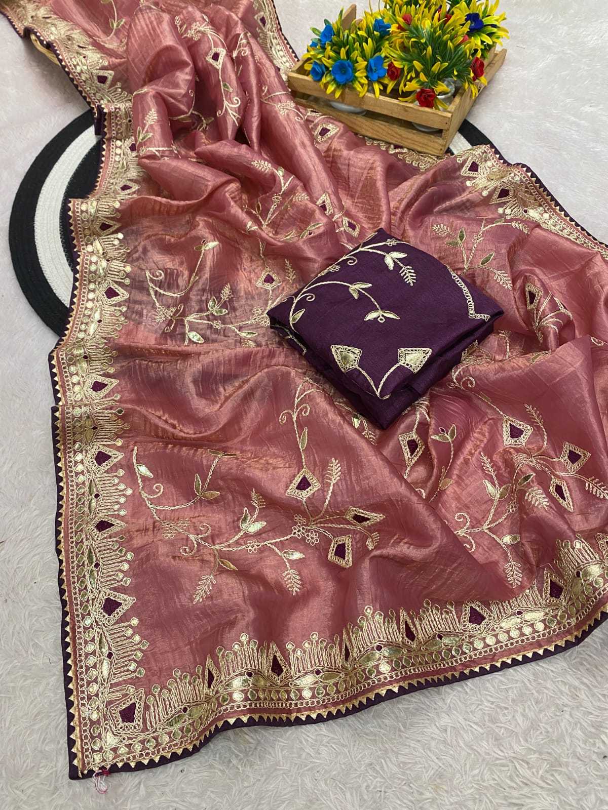 Ynf Soft Gold Crush KESH514 DAGA Sarees Wedding Collections Festive Collections Wholesale Designer Sarees Embroidered Sarees Sarees With Blouse Manufacturer