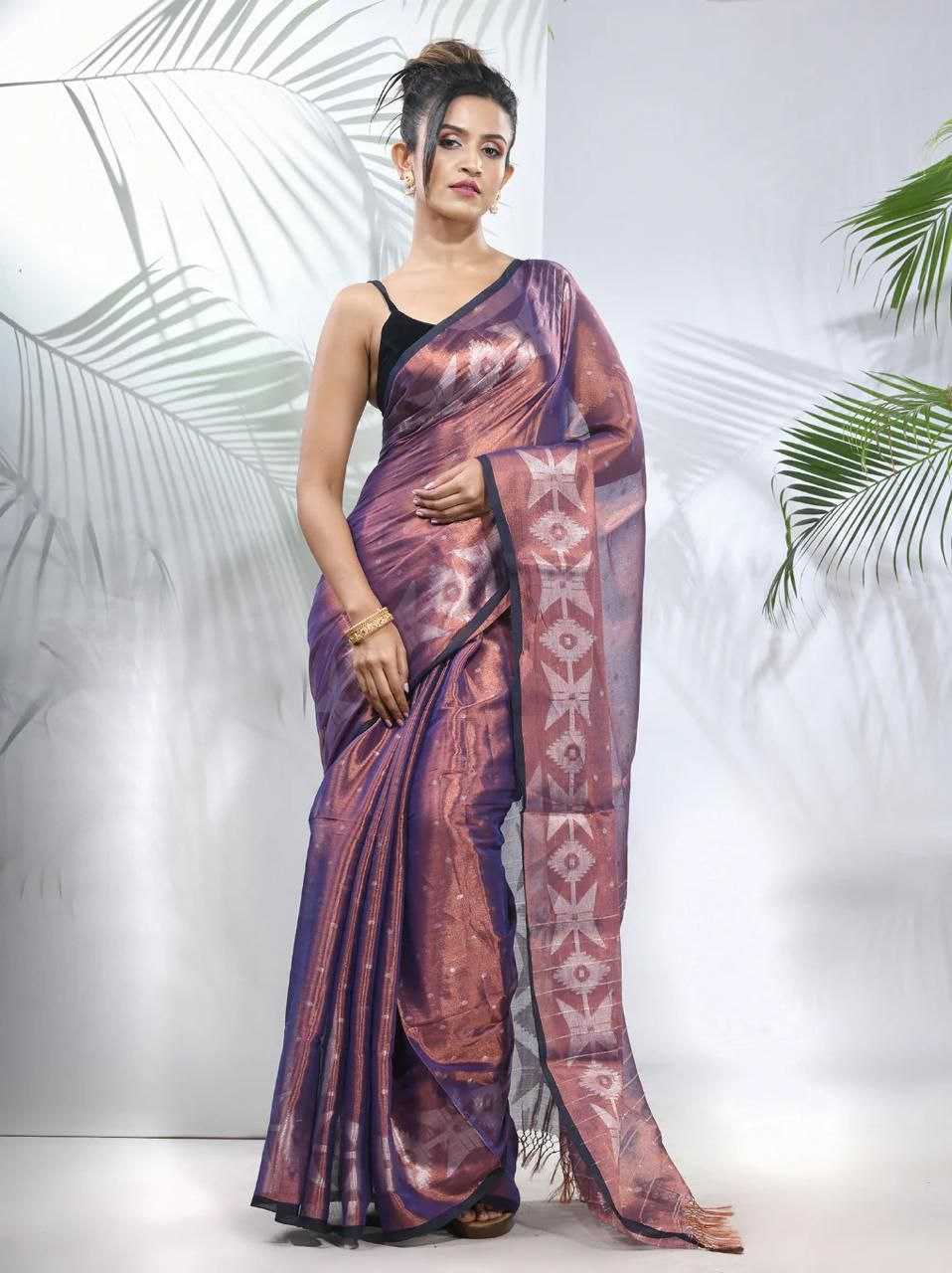 Ynf Soft Handloom KESH525 RAGA TISSUE FULL BUTTI Sarees Wholesale Cotton Sarees Lightweight Sarees Manufacturer