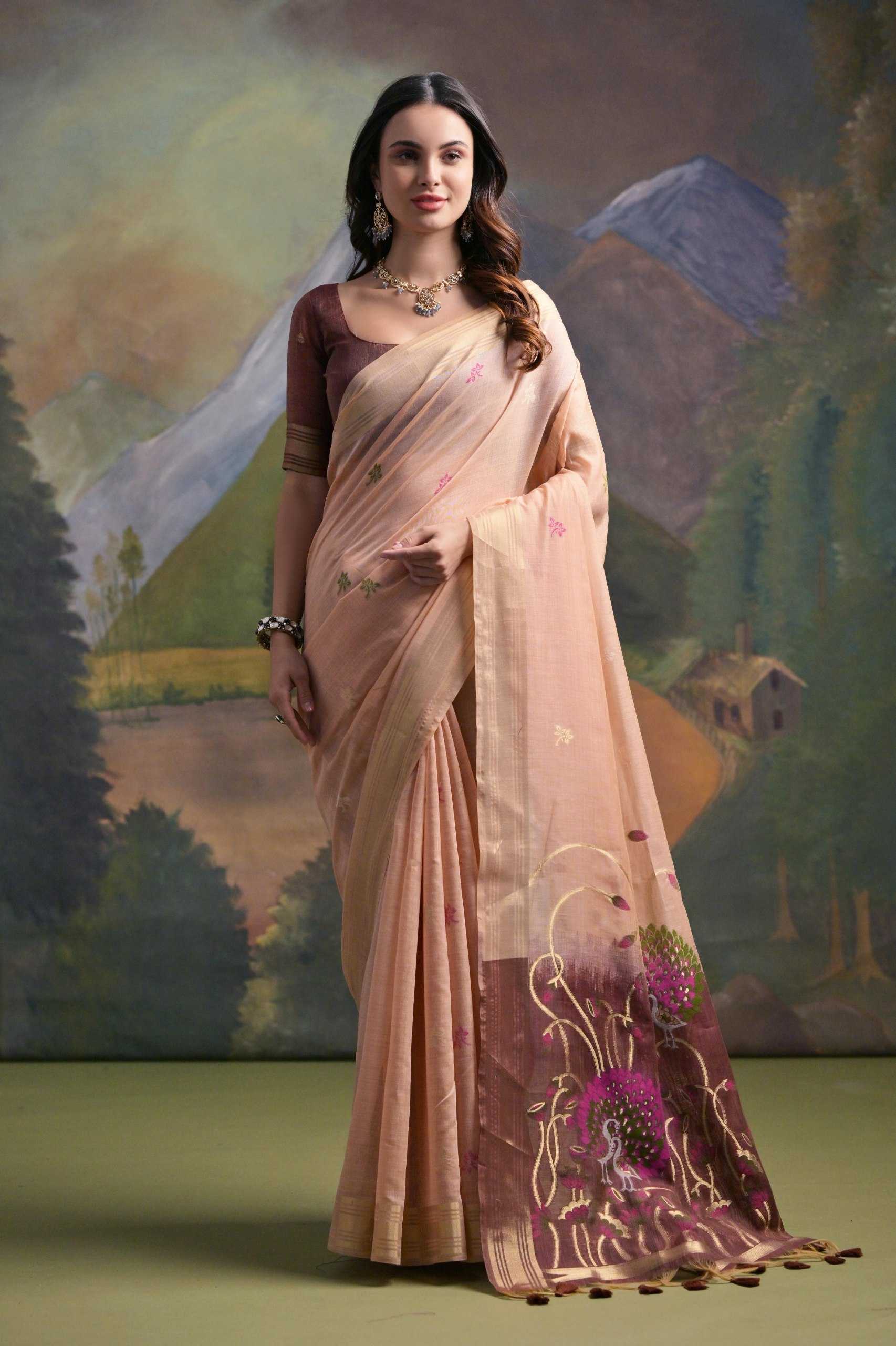 Ynf Soft Muga Silk KESH532 MUGA COTTON 406 Sarees Wholesale Designer Sarees Butta Sarees Traditional Sarees Manufacturer