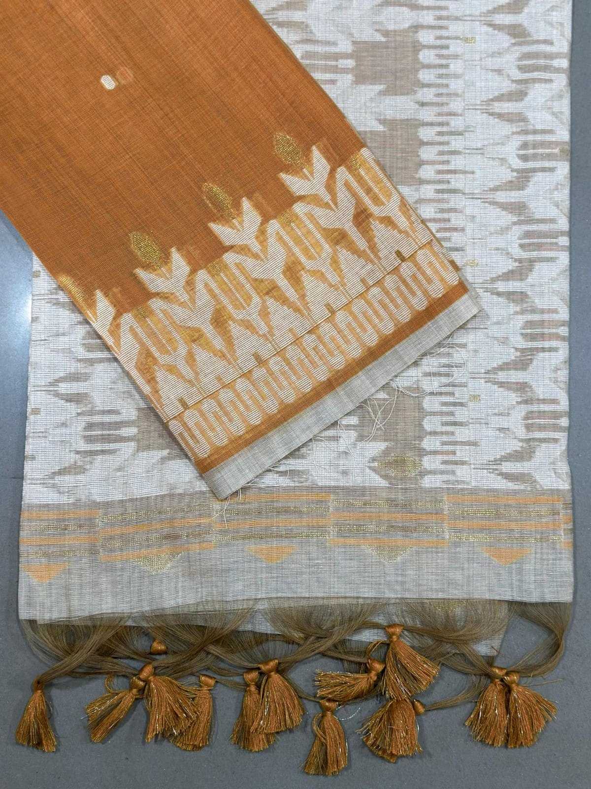 Ynf Soft Muga Silk KESH532 MUGA COTTON JAMDANI 7 Sarees Wholesale Designer Sarees Fancy Sarees Cotton Sarees Manufacturer