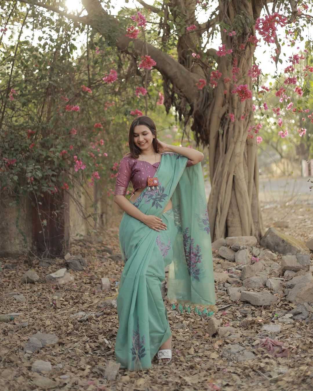 Ynf Soft Muga Silk KESH532 MUGA COTTON TREE 3 Sarees Wedding Collections Festive Collections Wholesale Traditional Sarees Silk Sarees Sarees With Blouse Manufacturer