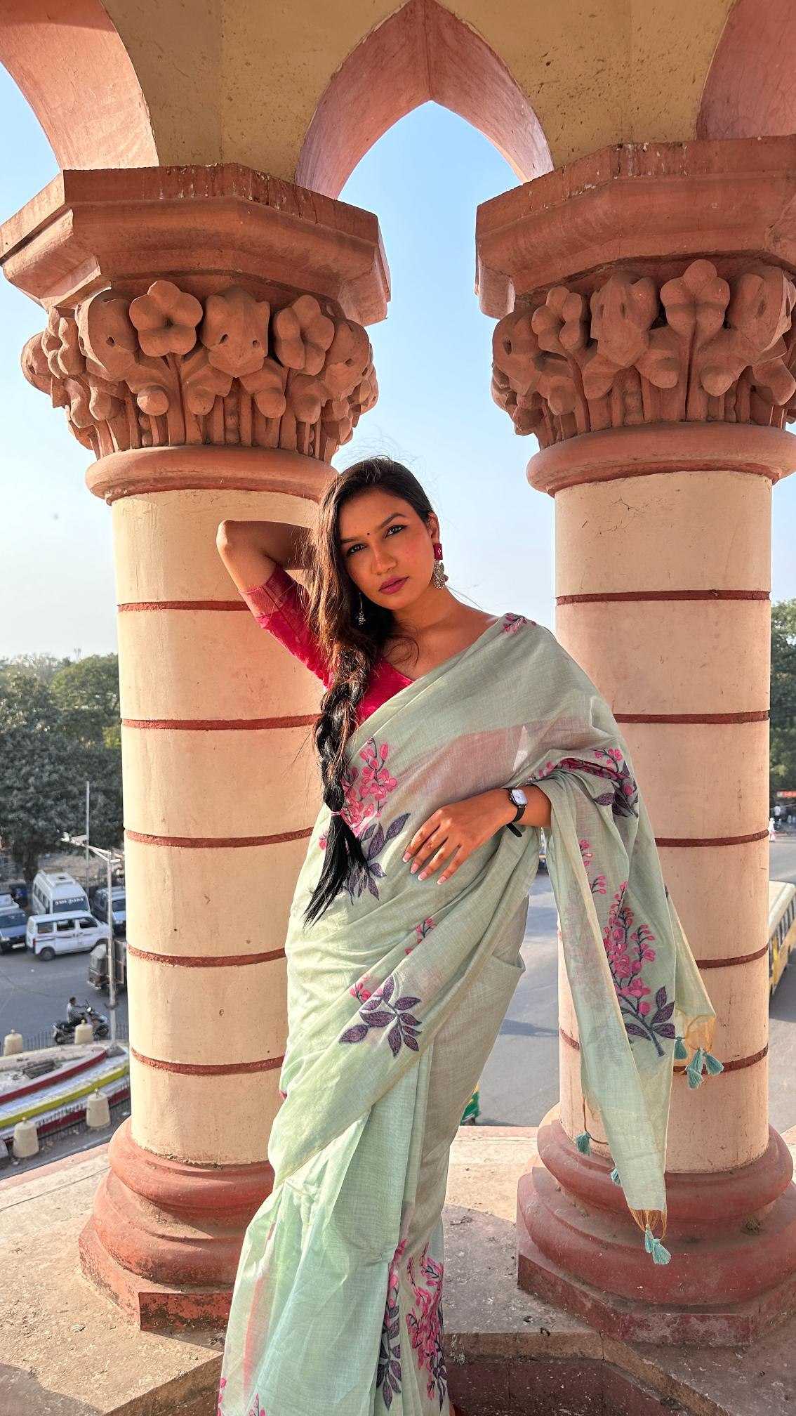 Ynf Soft Muga Silk KESH532 MUGA COTTON TREE 3 Sarees Wedding Collections Festive Collections Wholesale Traditional Sarees Silk Sarees Sarees With Blouse Manufacturer