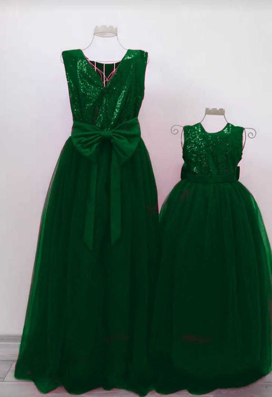 Ynf Soft Net RIN157 007 Mother & Daughter Combo Wholesale Mother Daughter Matching Gowns Manufacturer