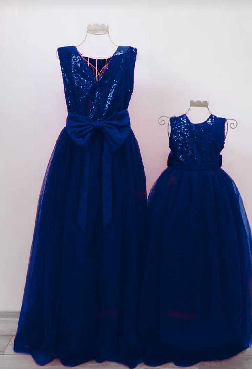 Ynf Soft Net RIN157 007 Mother & Daughter Combo Wholesale Mother Daughter Matching Gowns Manufacturer