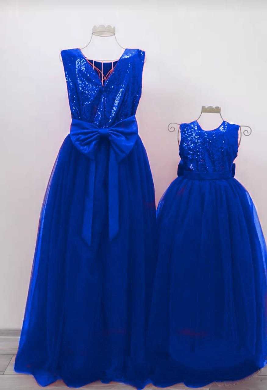 Ynf Soft Net RIN157 007 Mother & Daughter Combo Wholesale Mother Daughter Matching Gowns Manufacturer