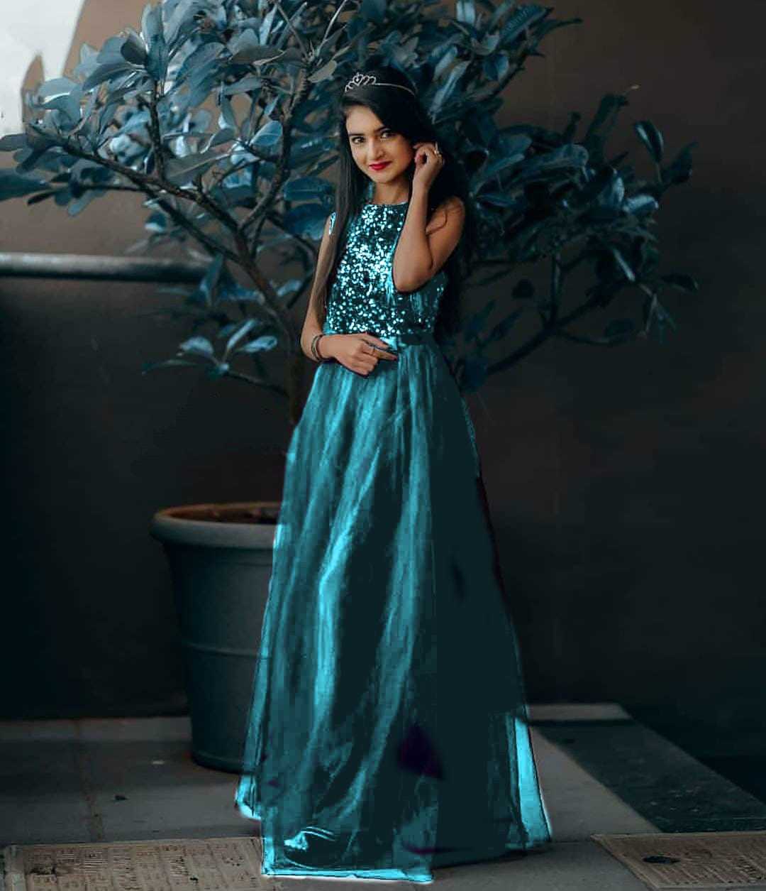 Ynf Soft Net RIN157 2105 Gowns Plus Size Collections Wholesale Net Gowns Designer Gowns Sequin Gowns Manufacturer