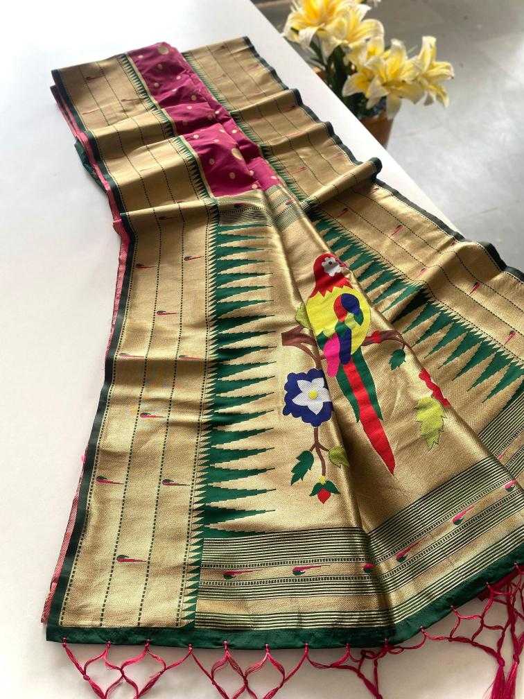 Ynf Soft Silk KESH249 POLKA PAITHANI Silk Sarees Wholesale Paithani Sarees Designer Silk Sarees Silk Sarees For Weddings Manufacturer