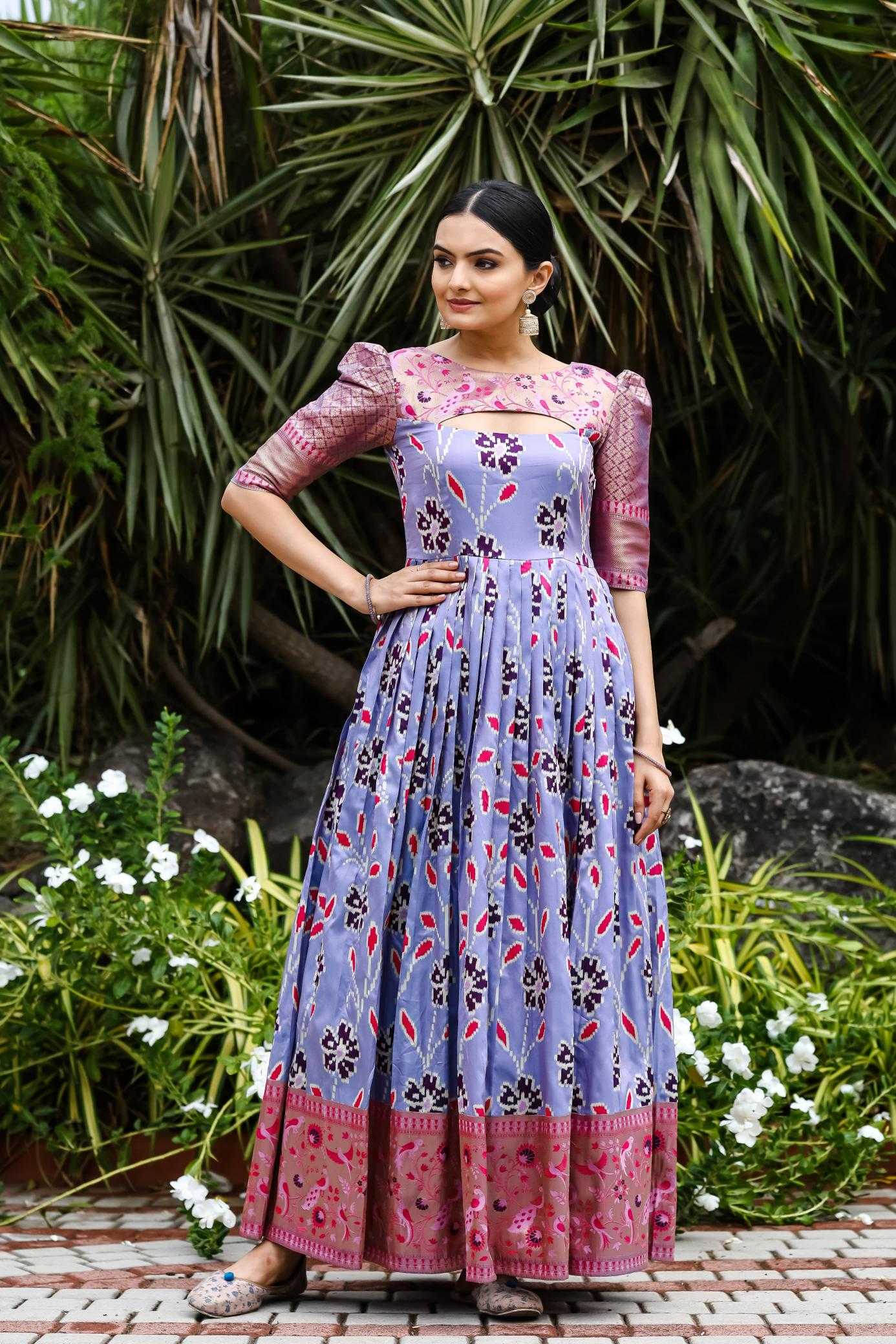 Ynf Soft Silk KESH249 TANISHA Gowns Wholesale Fancy Gowns Designer Gowns Silk Gowns Manufacturer