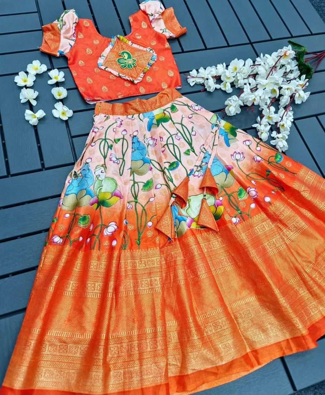 Ynf Soft Silk KESH493 FAIR Kids Wear Wholesale Kids Lehenga Kids Lehenga Choli Baby Girl Lehenga Manufacturer