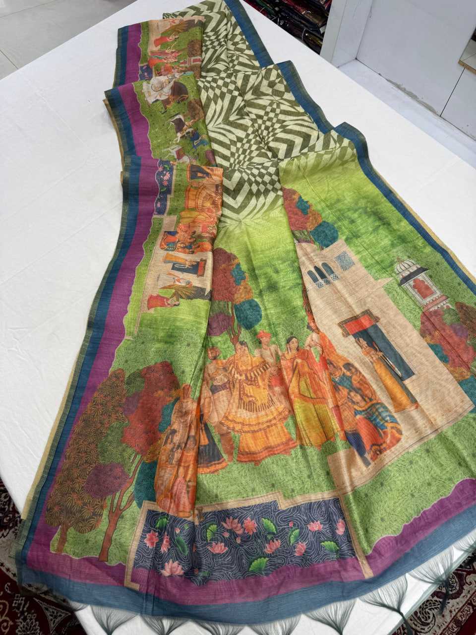 Ynf Soft Silk KESH505 DHANWARI SILK 130 Sarees Wedding Collections Festive Collections Wholesale Printed Sarees Traditional Sarees Onam Collections Manufacturer